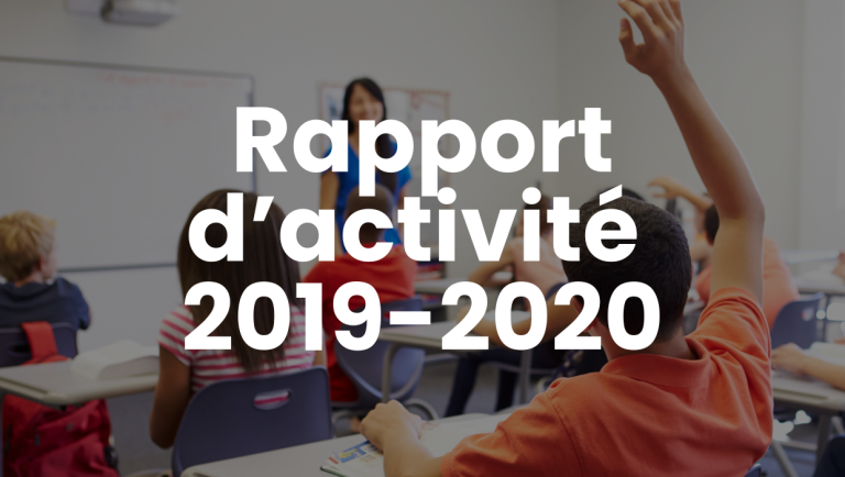 Rapport d'activité 2019-2020